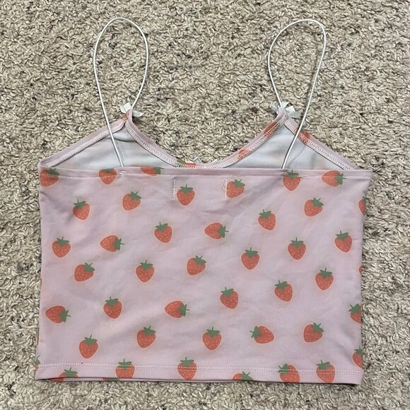 OMighty Strawberry Crop Top - Picture 2 of 6